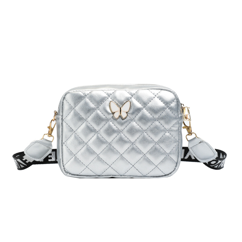 Bolsos de comercio exterior transfronterizo para niños, bolsos de hombro de moda, bordados de diamante, bolsos de cambio para niños y niñas, lindas mariposas para bebés.