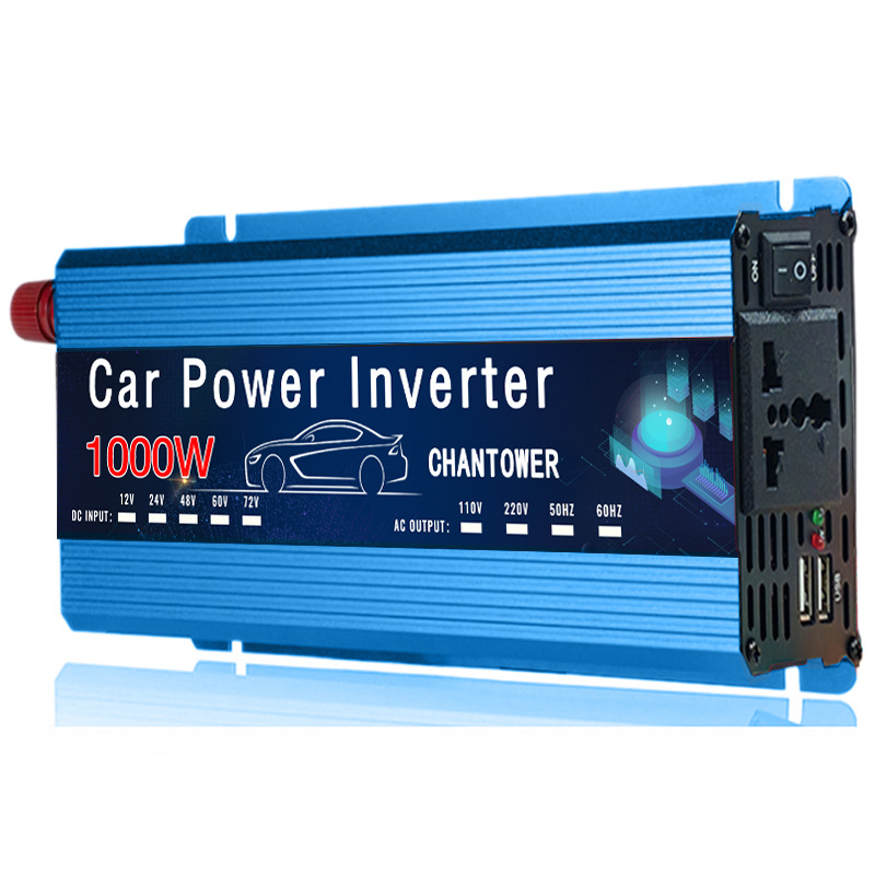 12v a 220v inversor de onda sinusoidal corregido 500W1000W2000W convertidor de energía solar al aire libre