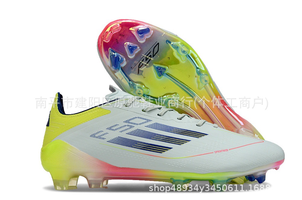 Fábrica de Putian al por mayor F50 zapatos de fútbol FG zapatos con lengua baja zapatos de fútbol hombres