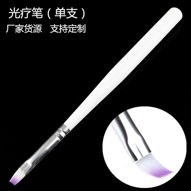 Фабричные поставки инструментов для дизайна ногтей фототерапия клей ручка с плоской головкой ручка для фототерапии ногтей нарисованная ручка для фототерапии Одиночная оптовая продажа