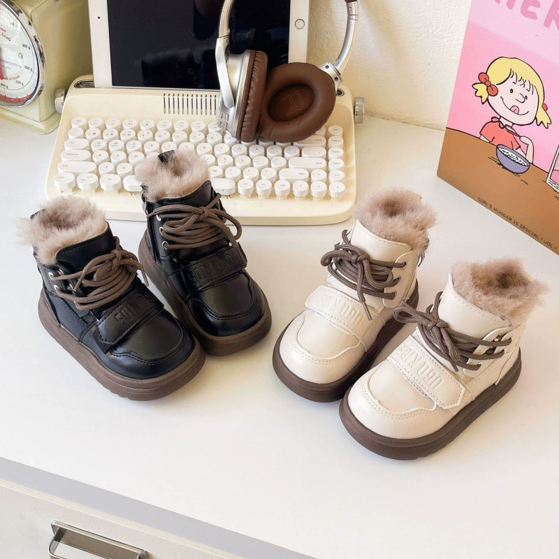 Children's winter warm boots for leisure for boys, Korean style