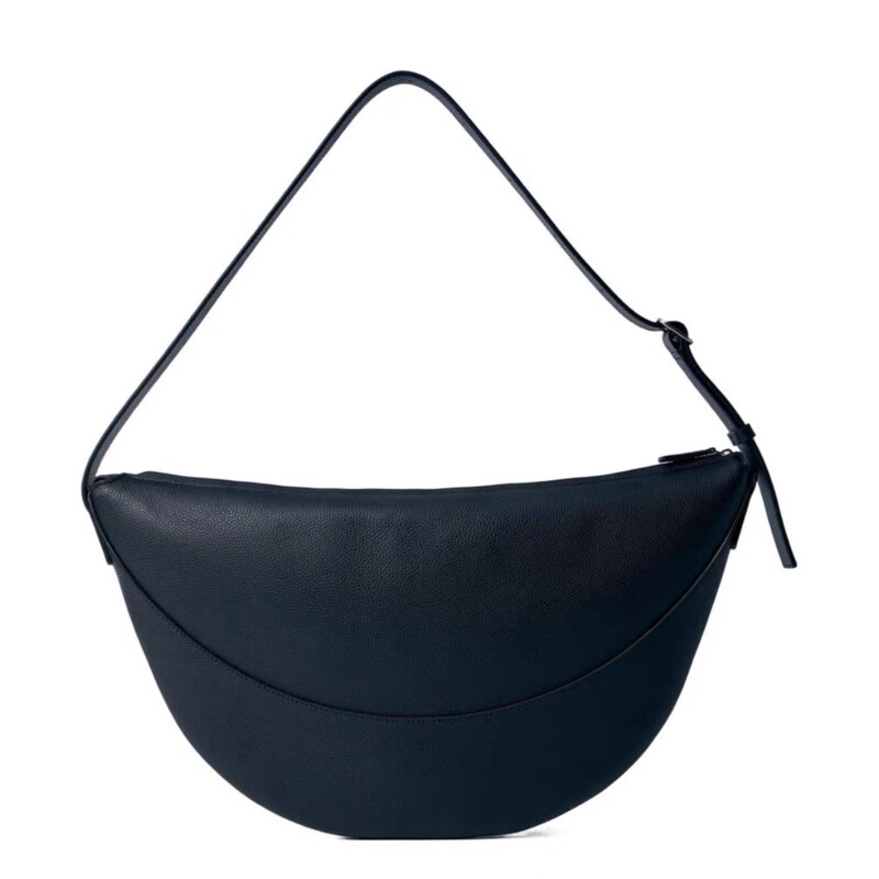 European and American Hot-Selling The*Row Genuine Leather Women's Bag Simple Shoulder Crossbody Bag Cowhide Crescent Bag Casual Dumpling Bag Trendy European and American Hot-Selling The*Row Genuine Leather Women's Bag Simple Shoulder Crossbody Bag Cowhide Crescent Bag Casual Dumpling Bag Trendy