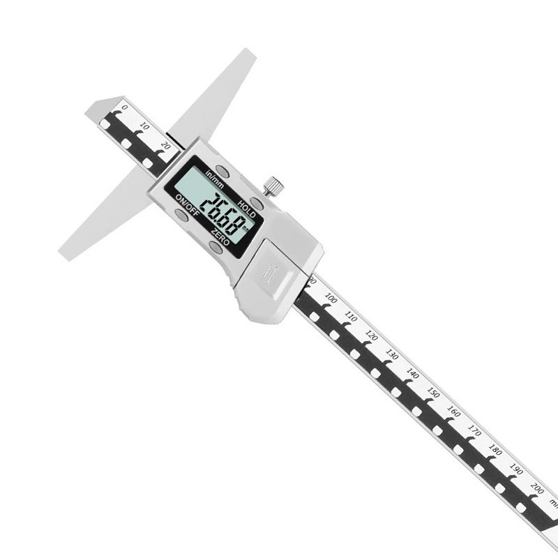 哈量 Electronic digital depth gauge 0-200-300-500mm metal shell industrial grade digital depth caliper