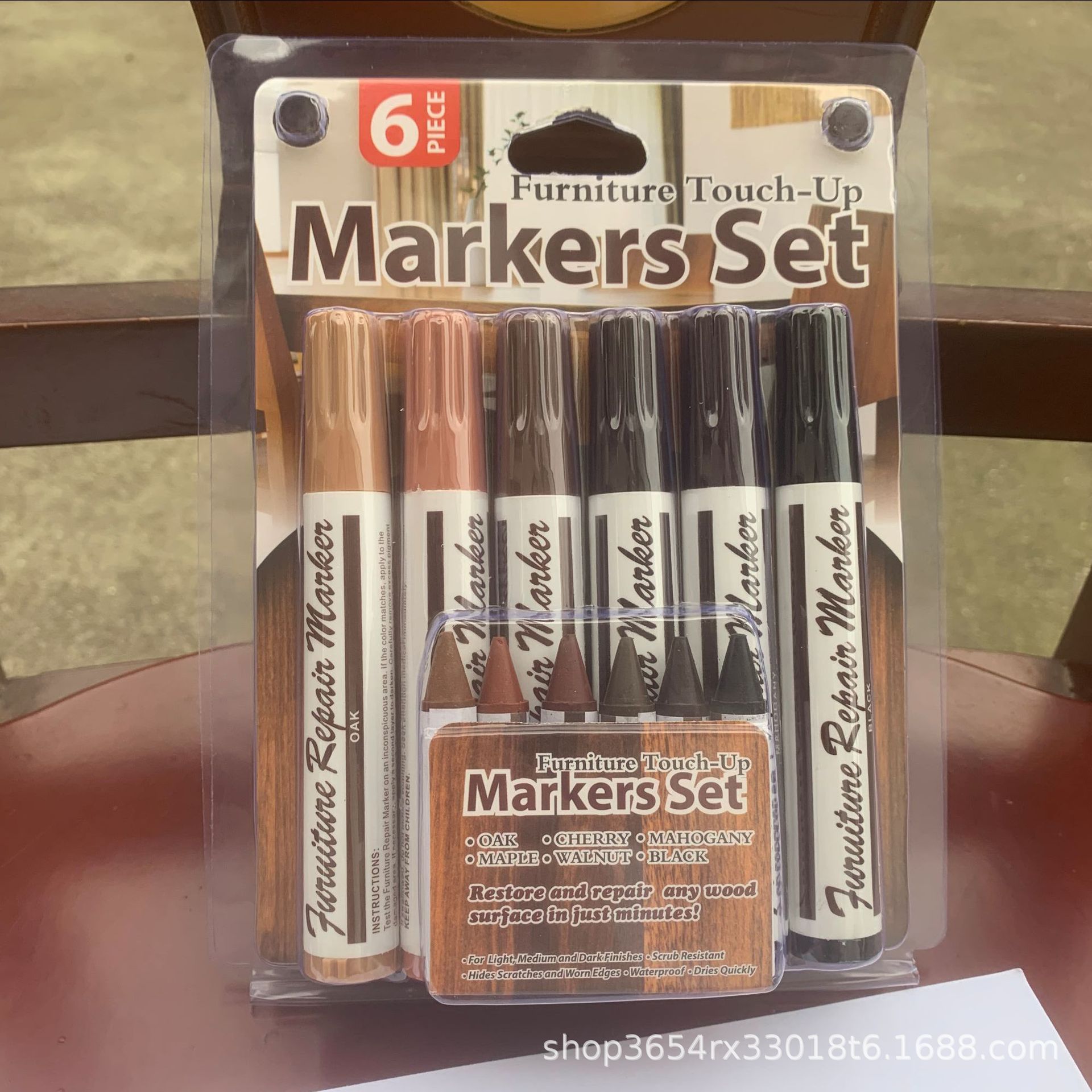 Muebles pluma crayón cero reparación marcador muebles de madera pintura pluma piso pluma traje multicolor sacapuntas