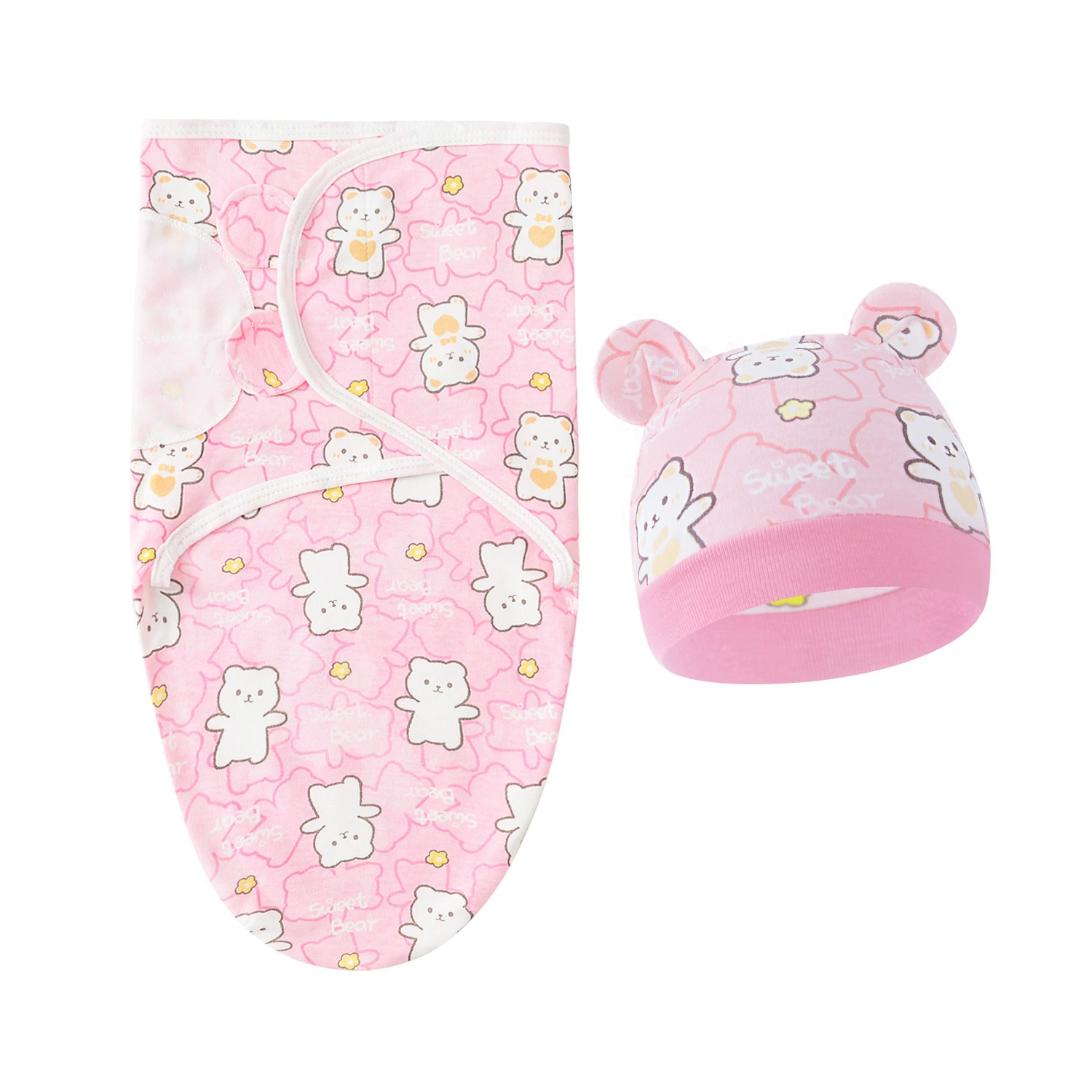 Newborn Swaddle Sleeping Bag, European Style, Hat Included, Multi-Pattern (0–6 sizes)