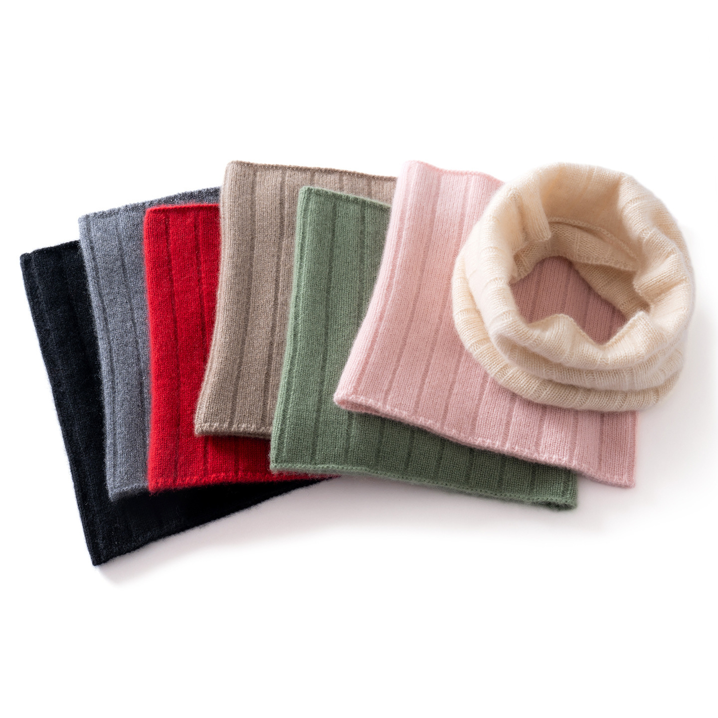 Autumn and Winter Cashmere Neck Warmer for Women, Plaid Thickened Warm Knitted Neck Warmer, Casual Neck Protection, Faux Collar Scarf, Neck Wrap