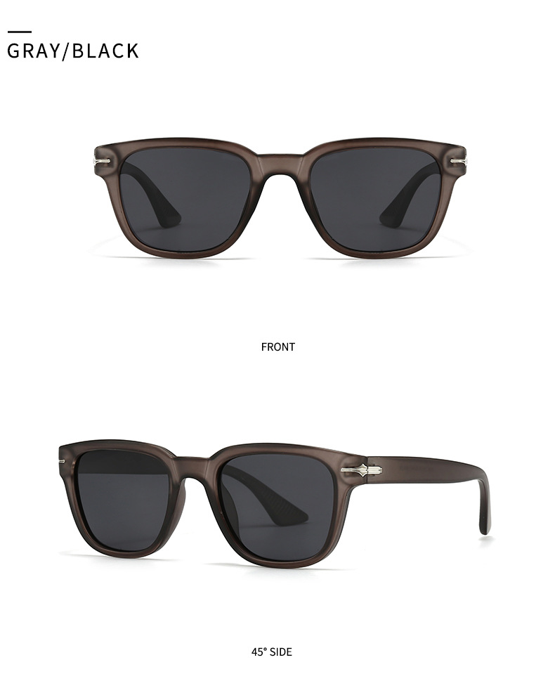 Square Polarised Sunglasses For Men And Women Large Frame Style_voghion.com