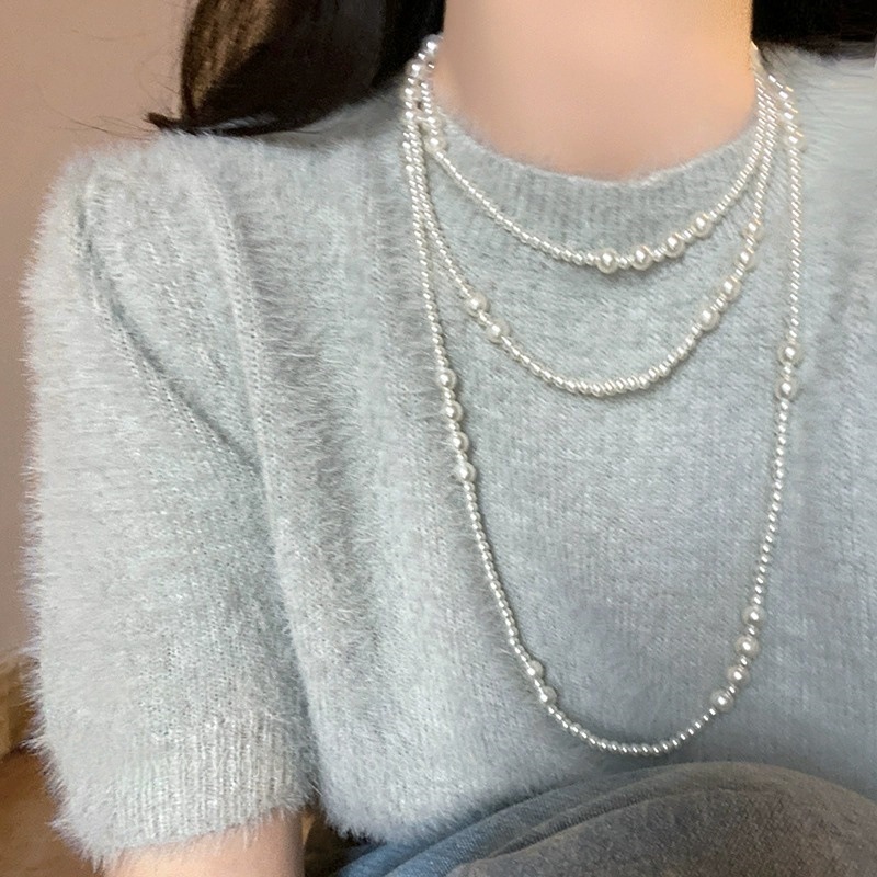 Minimalist Layered Necklace For Women With Delicate Chains_voghion.com