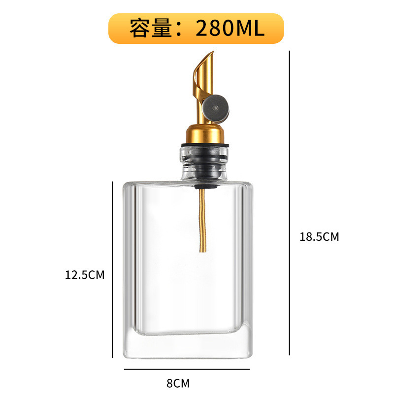 280ml+골드 오일 노즐, 투명;
