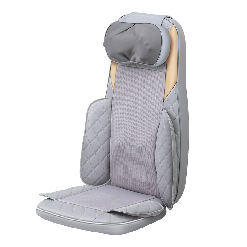 頚椎マッサージ器背中腰首クッションマットレス電動多機能家庭用加熱自動マッサージマット|undefined