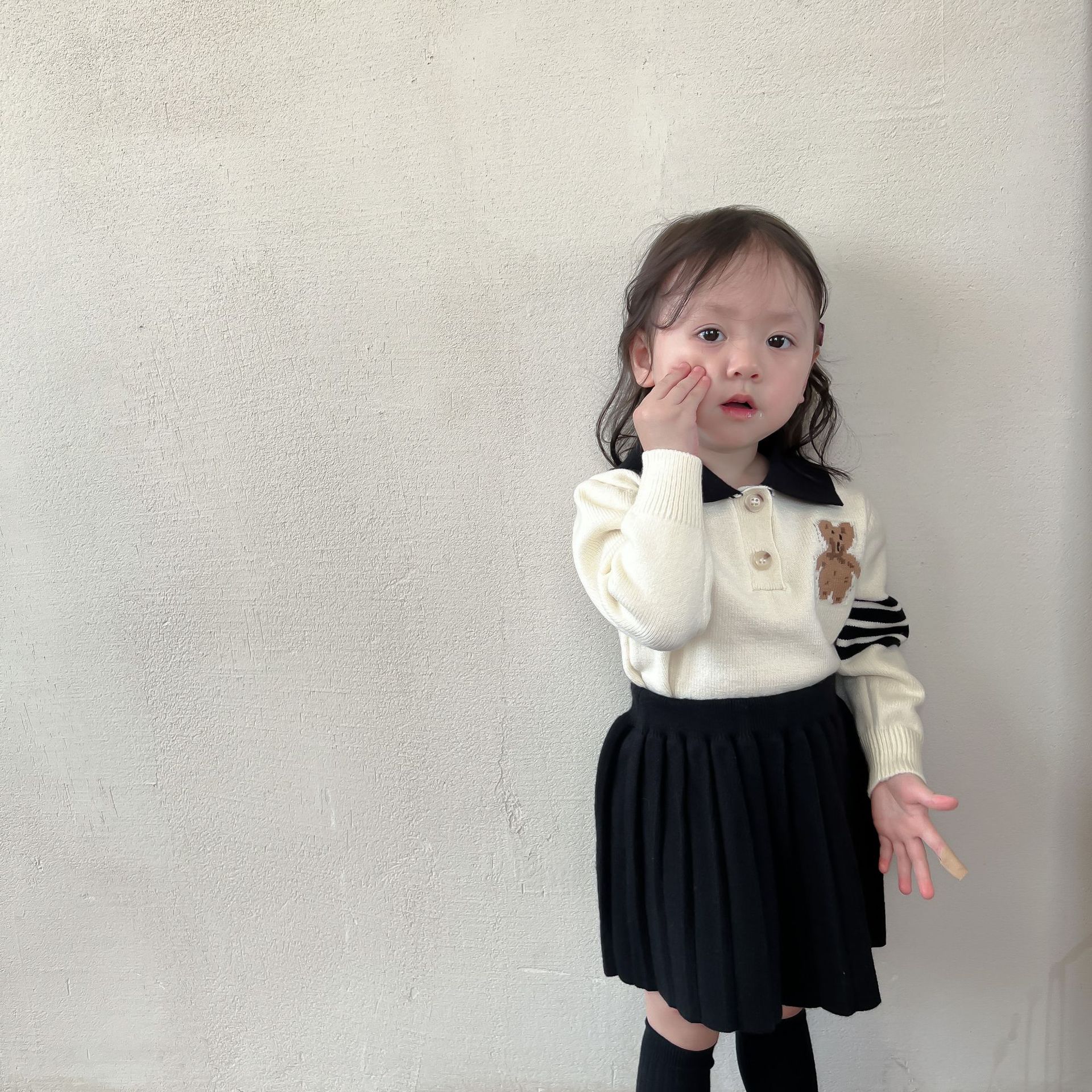 女童套装毛衣韩国童装针织两件套宝宝秋装2022新款儿童服装批发详情10