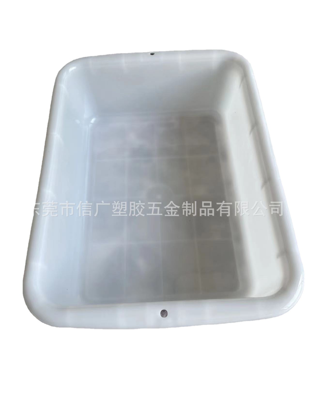 全新料食品级白盆 加厚耐摔压白色盆 长方形白色储物盆机场安检盆