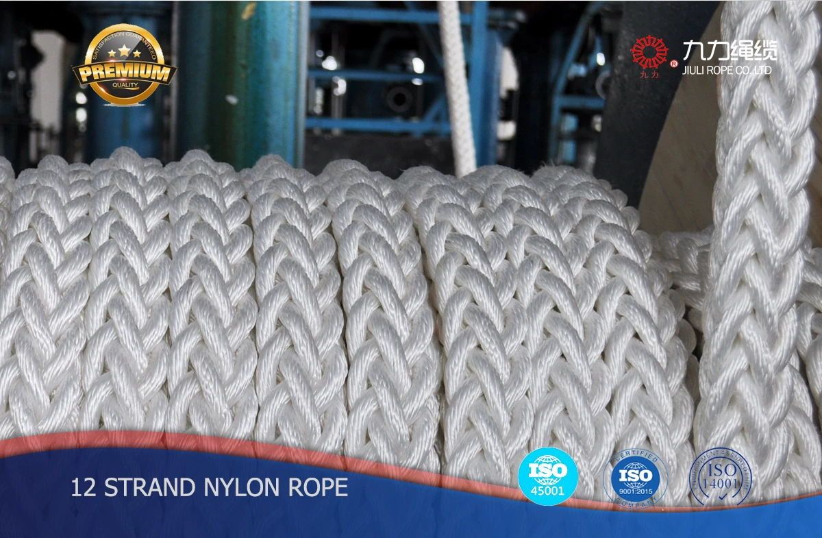 12-прядная нейлоновая веревка, веревка из полиамидного волокна, морская системная веревка, нейлоновая веревка, плетеная веревка, витая веревка, нейлоновая веревка