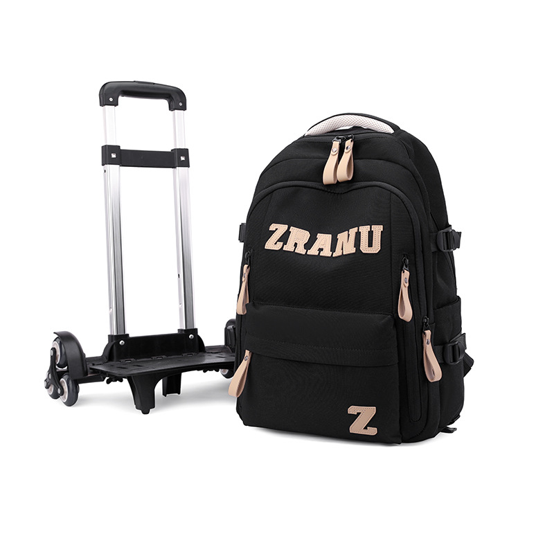 Mochila de pescado natural, mochila de ruedas para estudiantes de escuela primaria, mochila de espaldas para estudiantes de secundaria, hombros para estudiantes de secundaria