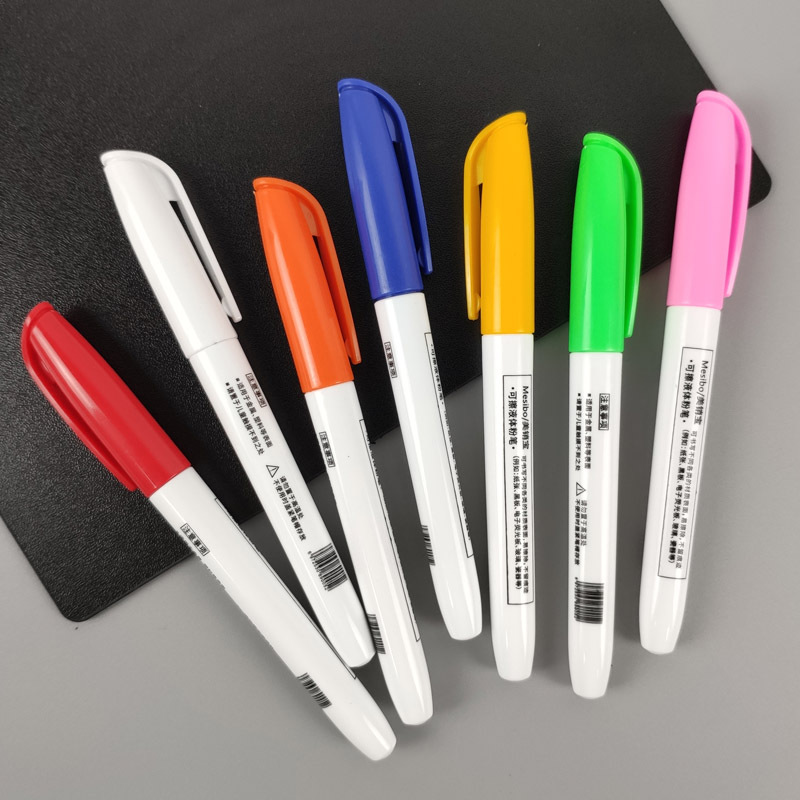 Erasable whiteboard pen for teachers water-based black non-toxic color blue blackboard pen easy to erase big head marker