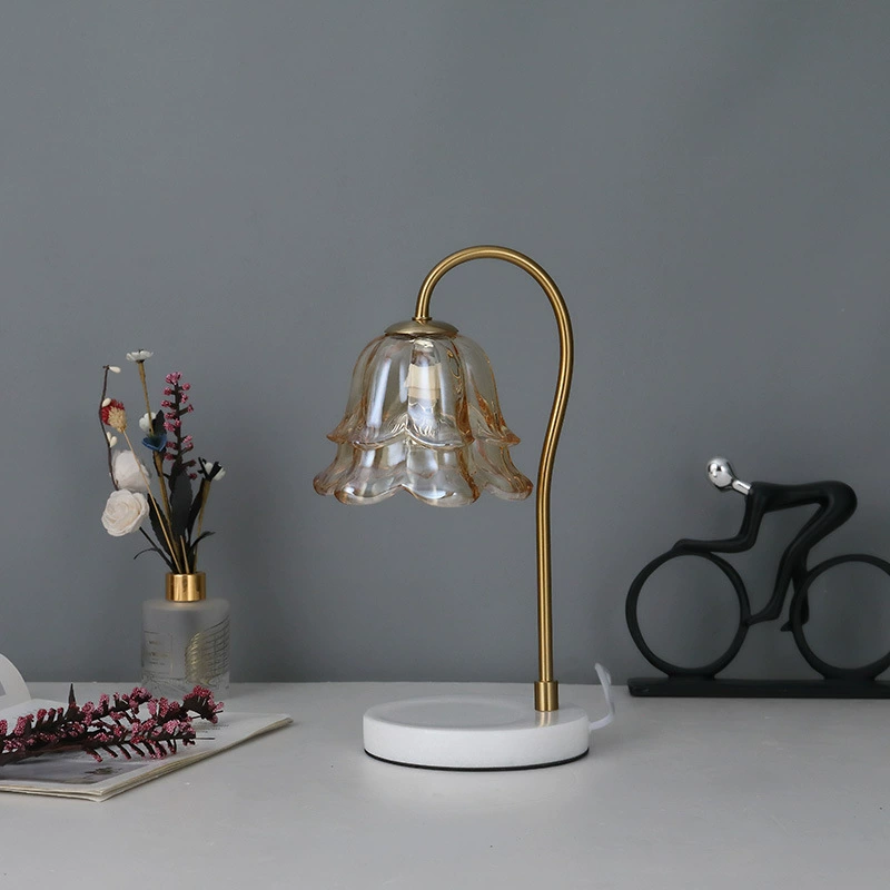 Aromatherapy, marble table lamp, candle, European style