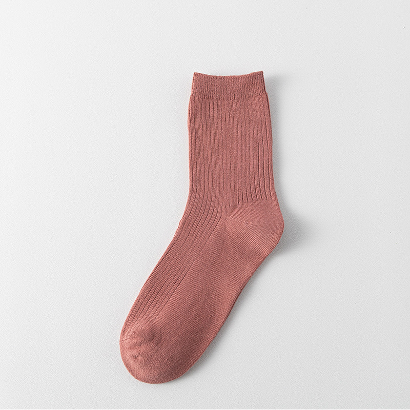 Calcetines de doble aguja calcetines de media pantorrilla de Hombre Calcetines de media pantorrilla de algodón puro de verano cuatro temporadas Otoño e Invierno transpirable desodorante absorbente de sudor color sólido calcetines de negocios