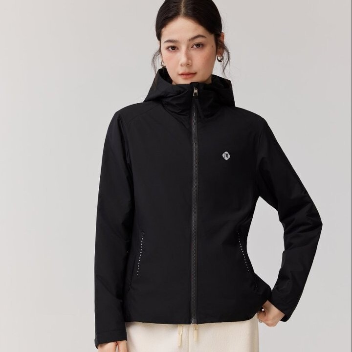 Women's three-proof sports down jacket, new autumn and winter model, water-resistant, lightweight, durable, windproof, hooded softshell down coat Women's three-proof sports down jacket, new autumn and winter model, water-resistant, lightweight, durable, windproof, hooded softshell down coat