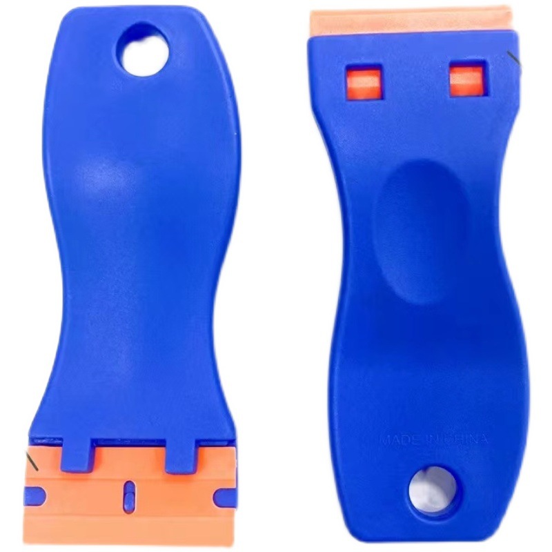 Venta al por mayor simple pala pequeña mango de plástico azulejo de vidrio Limpieza de piso herramienta de película de coche pala raspador artefacto