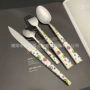 木纹定制跨境不锈钢刀叉