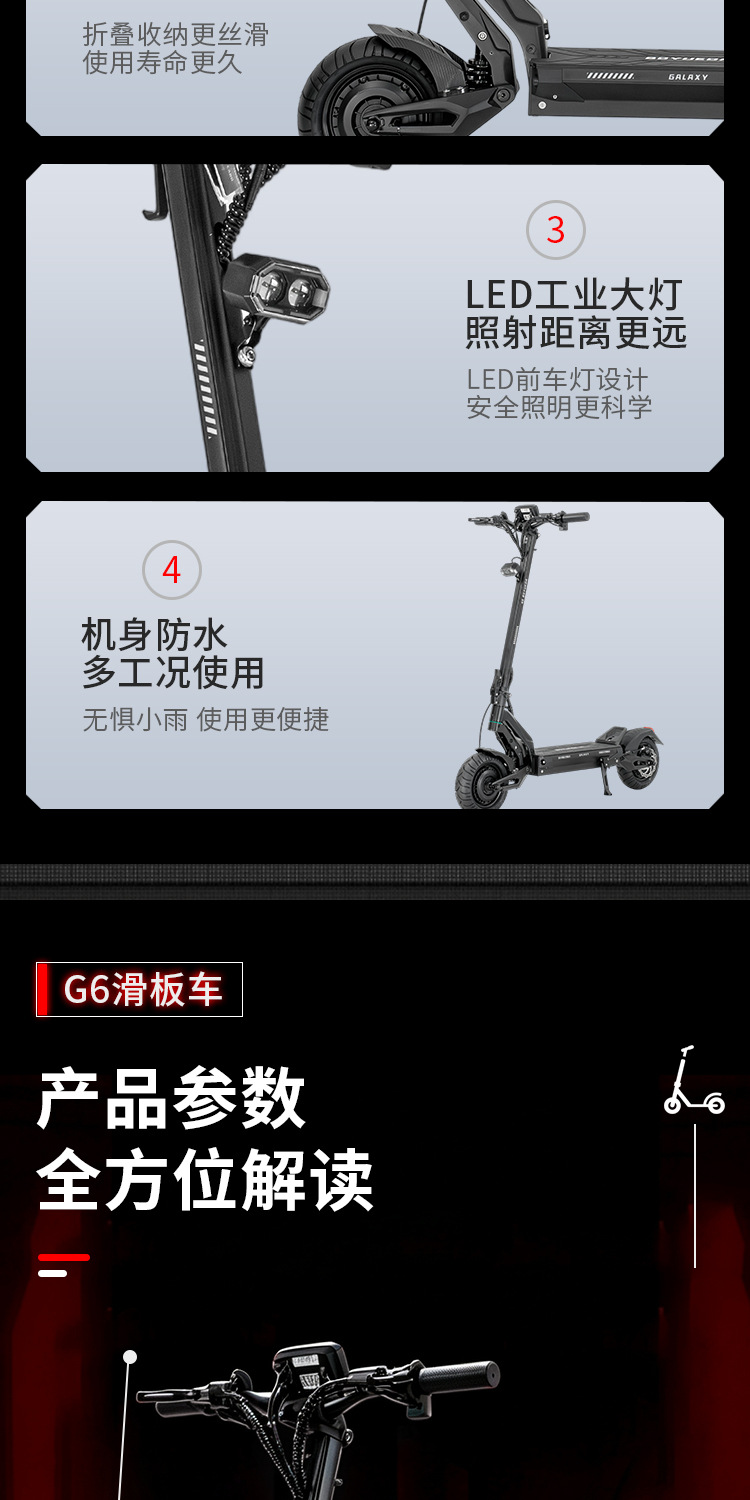 EU stock BOYUEDA electric scooter adult commuter electric vehicle single-drive high-speed foldable mobility scooter