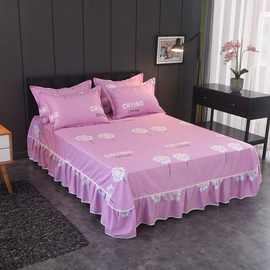 床罩床裙单件韩式公主风床套床单床笠保护套源头工厂包邮一件批发
