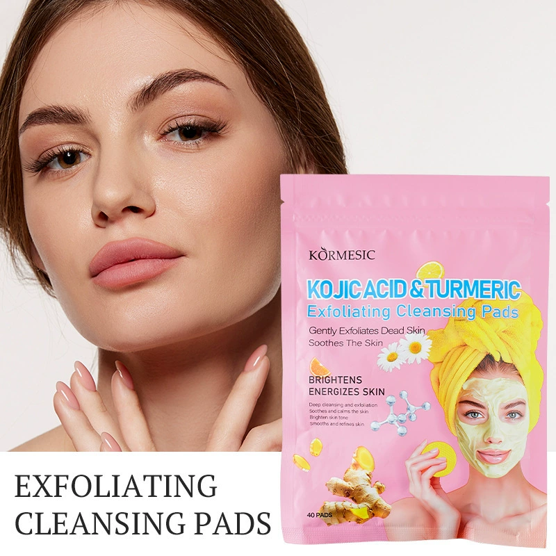 Очищающие салфетки KORMESIC с койевой кислотой и куркумой для экспорта за границу