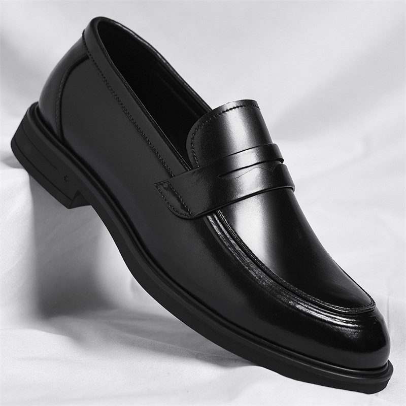 Men's Genuine Leather Slip-On Loafers Comfortable Casual Shoes_vogvips.com