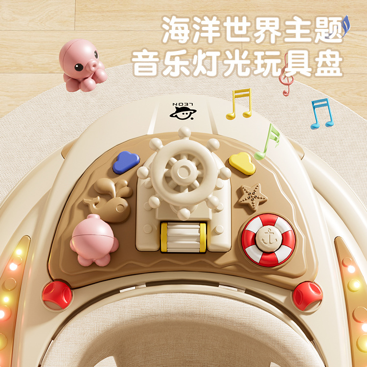 Piernas de tipo O para caminante infantil 3 - en - 1 anti-rollback plegable empujado a mano para caminante anti-O