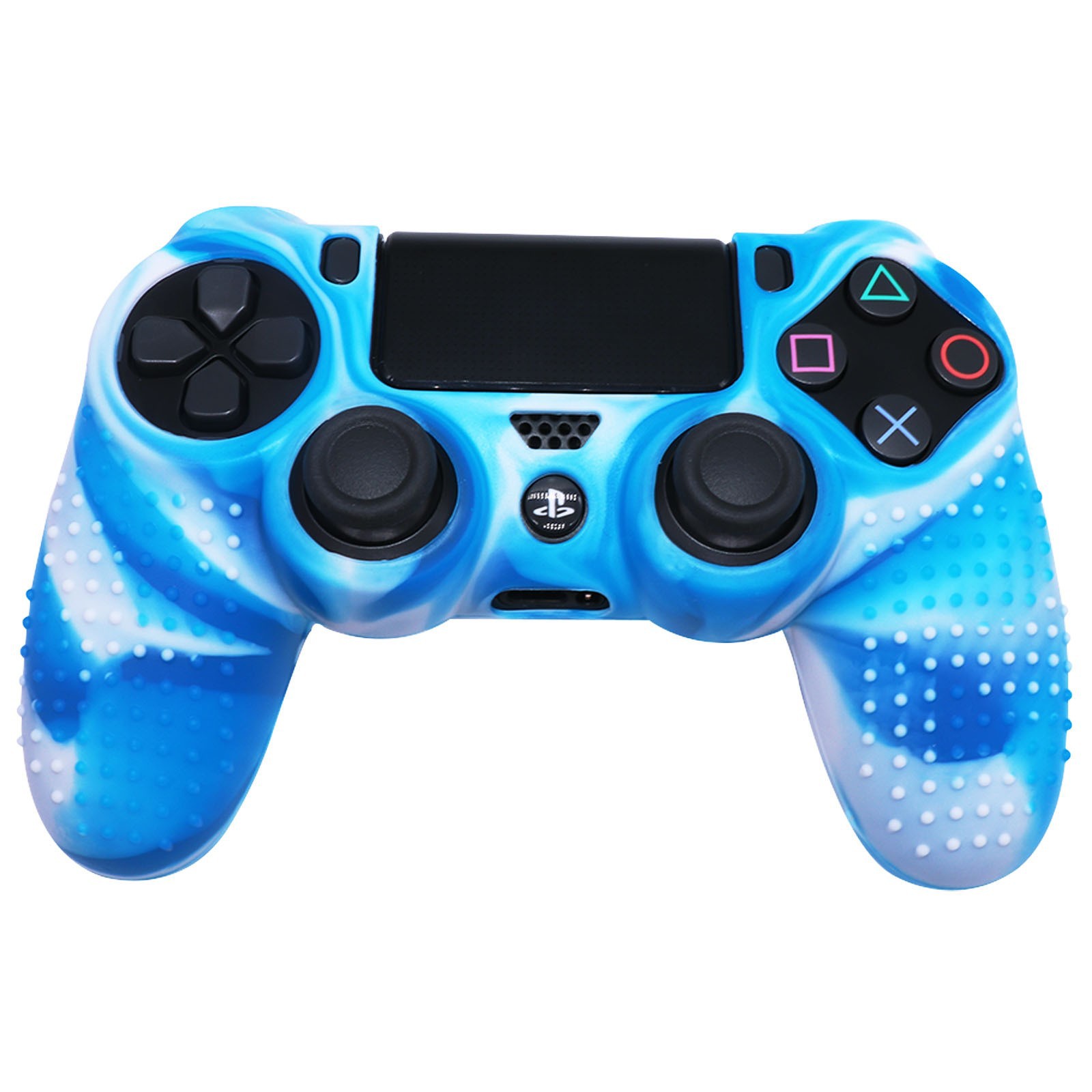 Ps4 caso de la manija cinta de camuflaje Punto de silicona caso PS4 manejar cubierta protectora pro Slim antideslizante caja de la máquina de juego