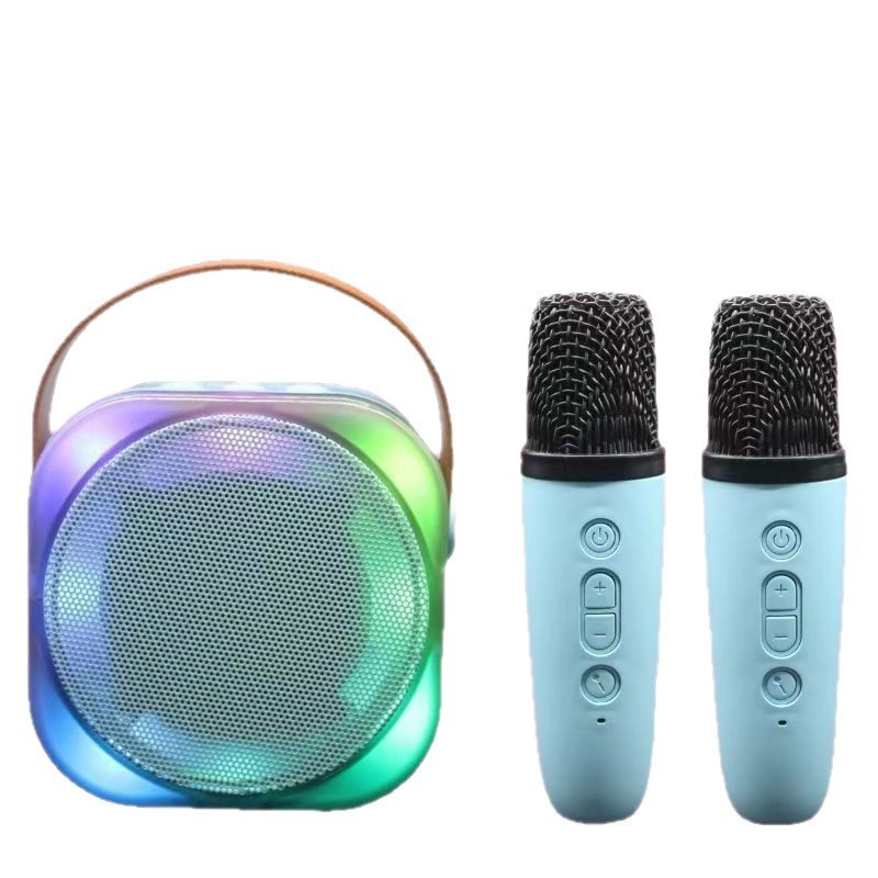 ポータブルH12 Bluetoothマイク一体型カラオケスピーカー 家庭用 子供用 屋外用 ミニ 高品質カラオケ Bluetooth5.0|undefined