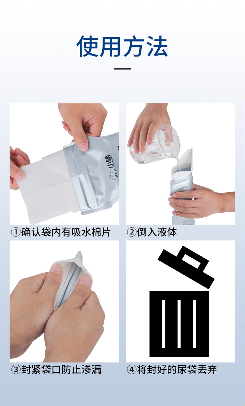 Emergency Urine Bag Portable Car Convenient Girl's Toilet Children's Disposable Urine Bag Urinal Car Urinal Artifact