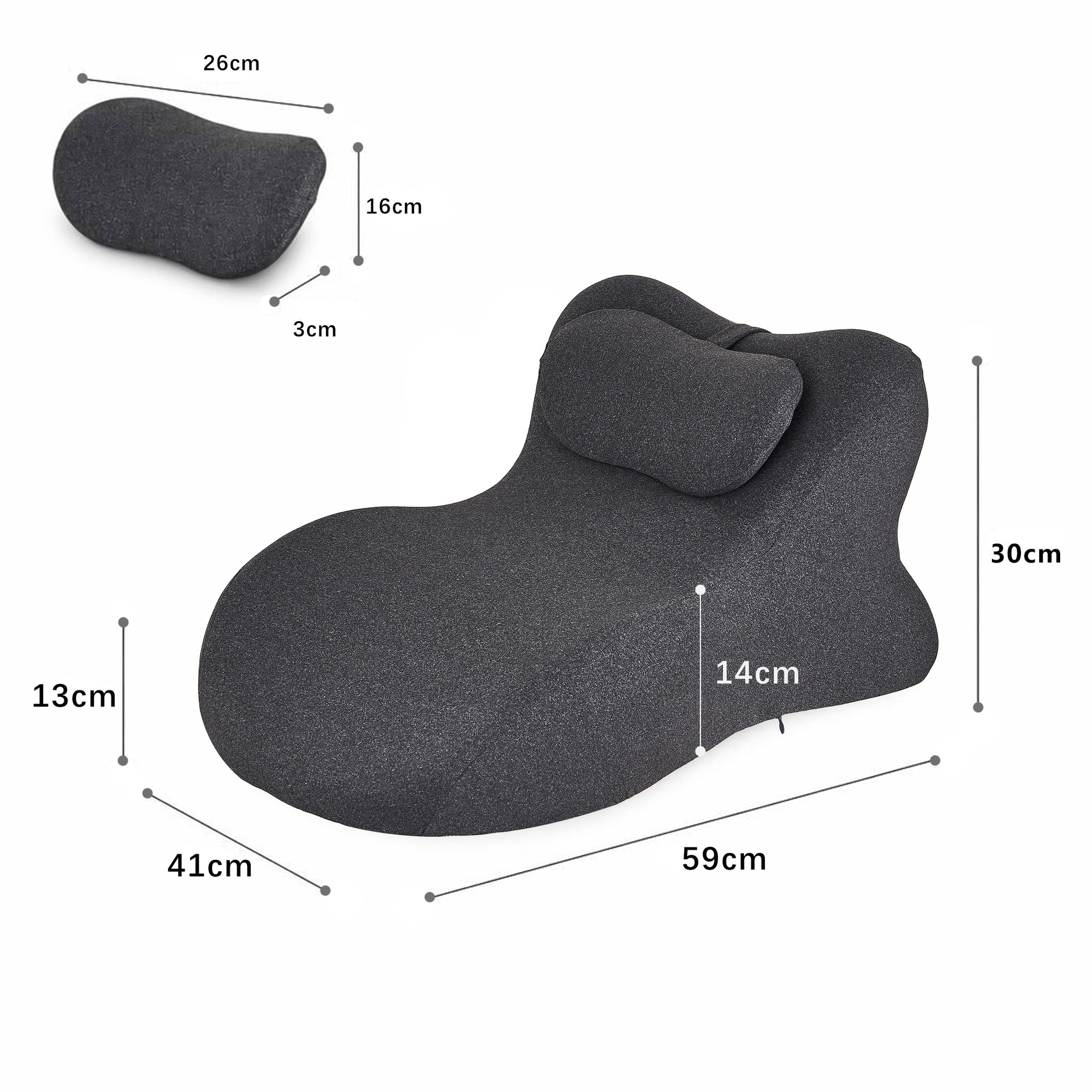 Almohada transfronteriza para dormir boca abajo, cojín sexual, almohada para cabecera, soporte lumbar, almohada multifuncional para parejas para levantar los glúteos.