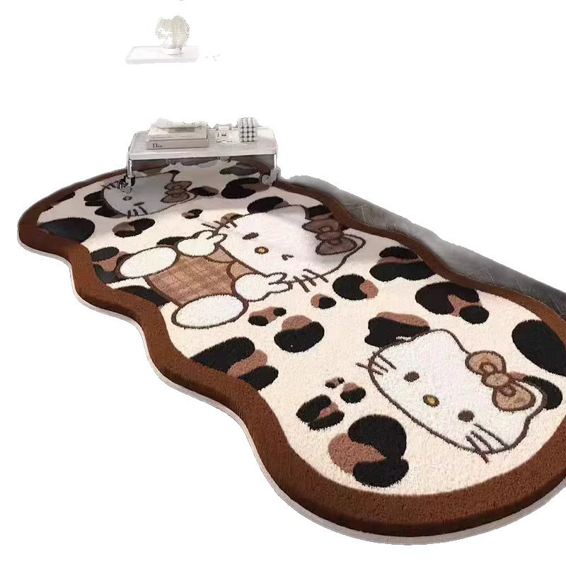 Hello Kitty, мультяшный мягкий комфортный коврик из искусственного меха, увеличенная плотность