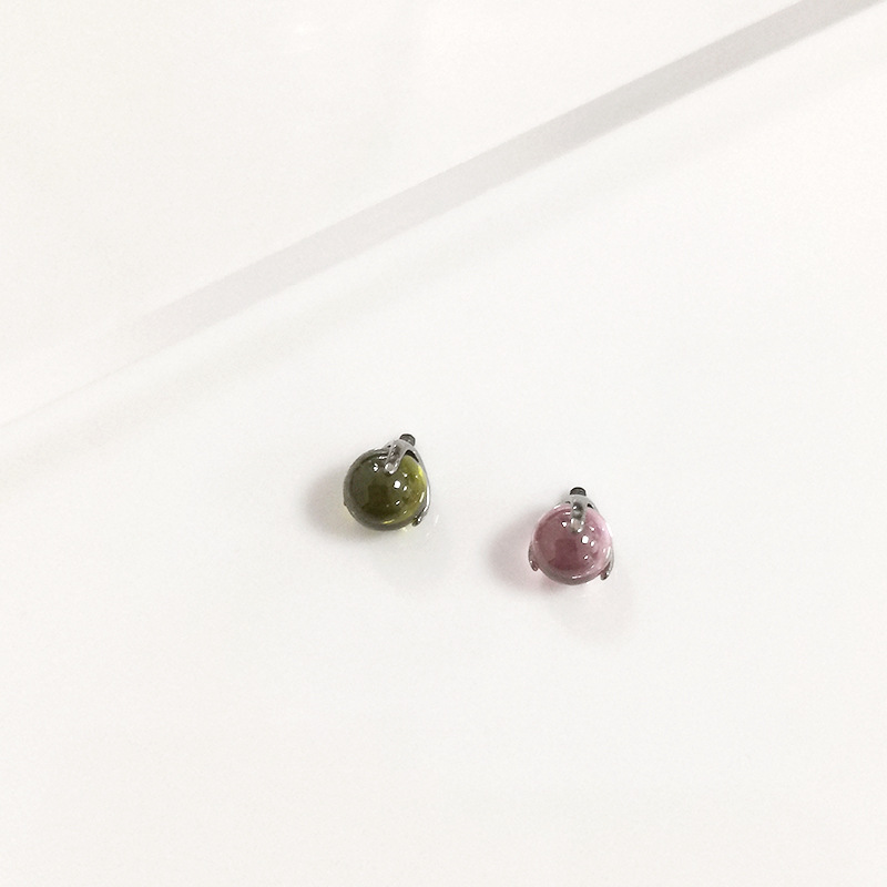 G23 Titanium Three-Claw Zircon Ball Tongue Nail Piercing Jewelry 14G 16G Anodized detail image 13