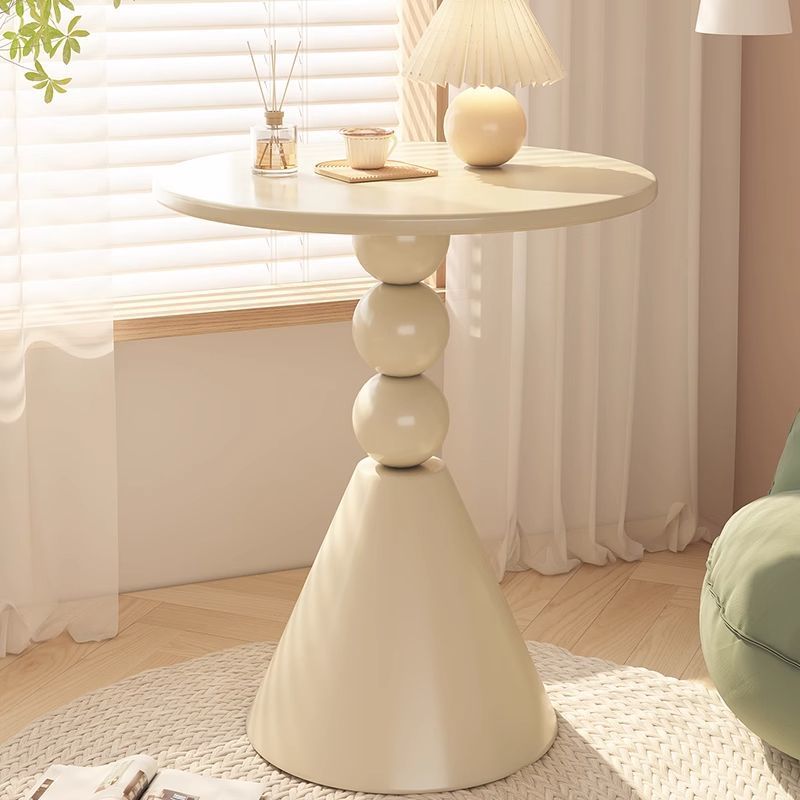 Light Luxury Sofa Side Table, Living Room, Small Coffee Table, Side Table, Retro Corner Table, Iron Bedside Storage, Balcony Small Round Table