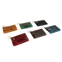 淘宝新款真皮零钱包 女士手拿钥匙包复古风格妈咪小包包卡包卡套