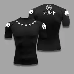 Men's Tight-Fitting Black Athletic Short-Sleeve Shirt for Bodybuilding, Breathable Quick-Dry Muscle Training Top