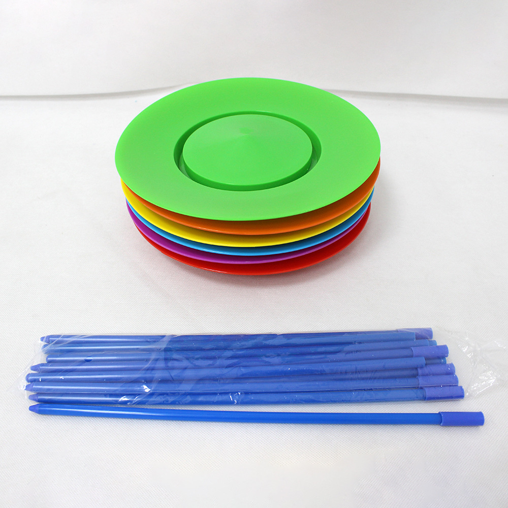 Espectáculo de vodevil de carrusel para niños transfronterizos Juguete para niños, espectáculo de payaso, accesorios acrobáticos, disco giratorio, 6 juegos