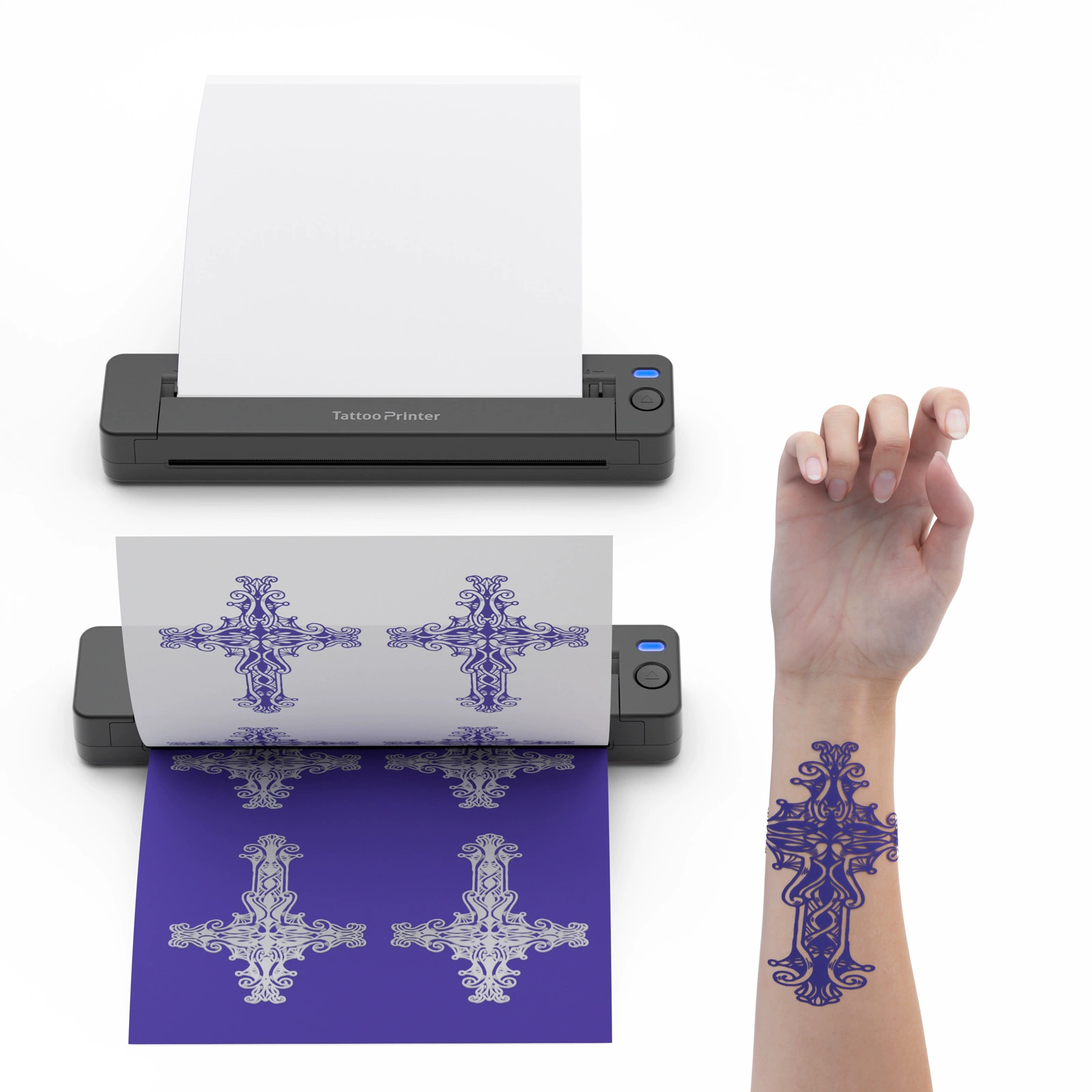 Tattoo, handheld printer, A4