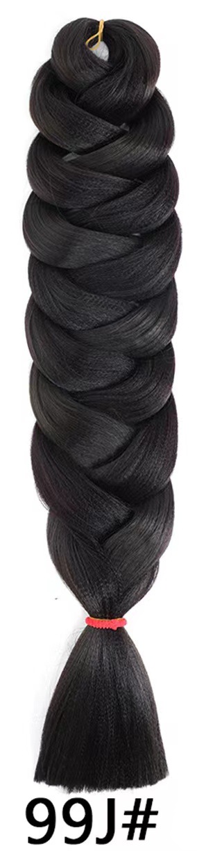 82 pulgadas Outre Xpression Braids gran pelucca de trenza africana negra pelucca de trenza sucia 165g