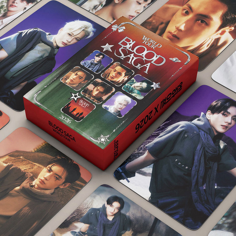 55 En Blood Saga Photocards of Yang Jung-Won and Park Sung-Hoon, Kpop Celebrity Album Merchandise Lomo Collection Cards