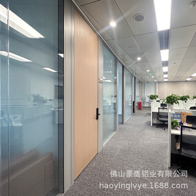 108款全景10mm+12mm鋼化玻璃隔斷律師事務所隔音隔斷辦公室隔斷