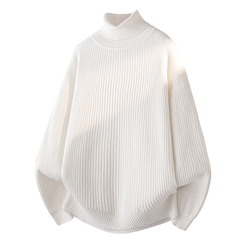 Heavyweight Ribbed Turtleneck Sweater for Men, New Autumn and Winter American Style Self-Heating Thickened Knit Base Layer Trendy Top Heavyweight Ribbed Turtleneck Sweater for Men, New Autumn and Winter American Style Self-Heating Thickened Knit Base Layer Trendy Top