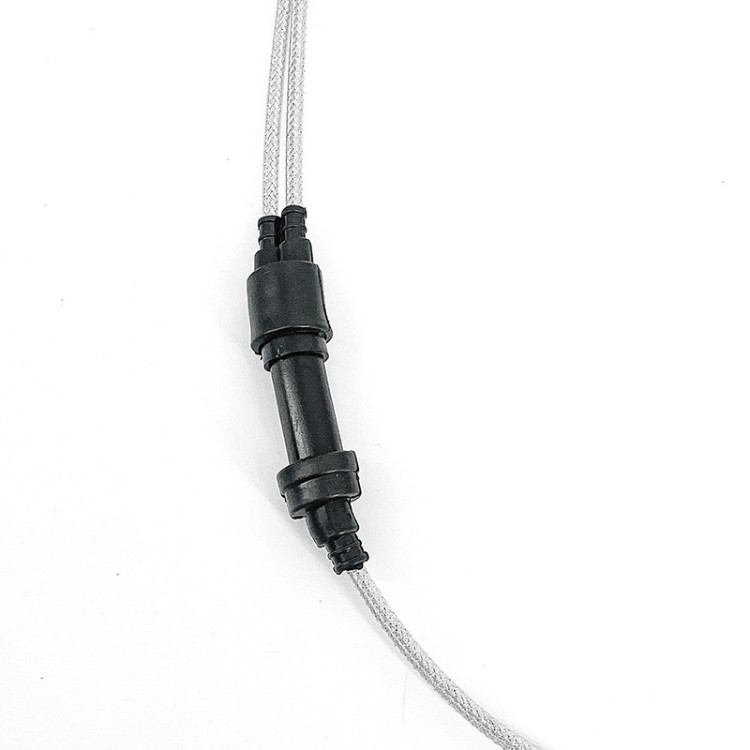 Off-road motorcycle modified accelerator pump carburetor with one-to-two Y-type dual throttle cable for 125-250cc