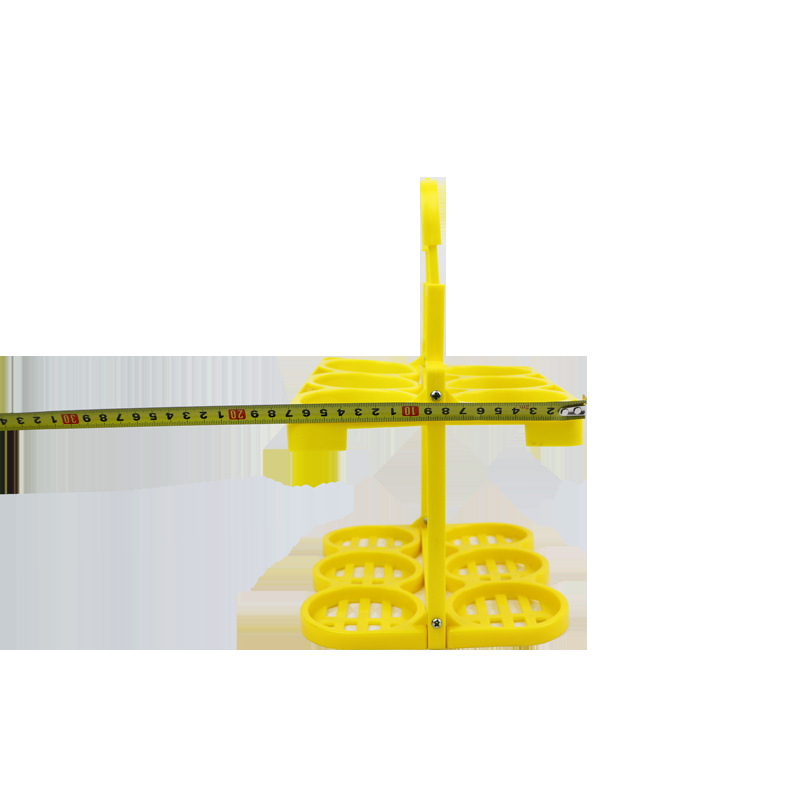 生产供应手提酒盘 6支啤酒篮  塑料手提蓝收纳便携便携酒架托盘