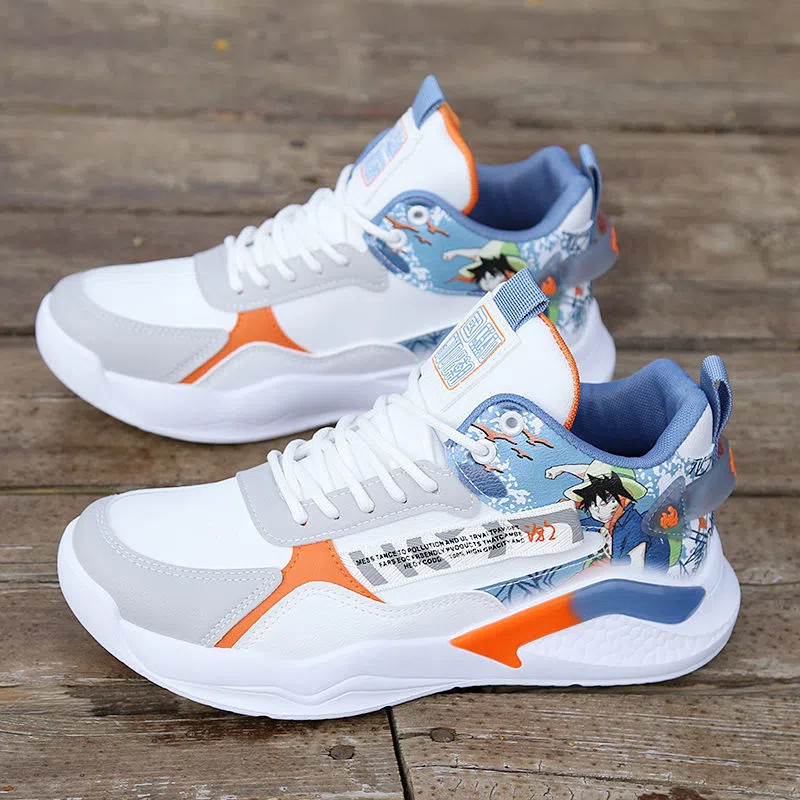 2025 Autumn New High-Top Shoes Men's Spring and Autumn Casual Shoes Men's Sports Running Student White Shoes Wholesale 2025 Autumn New High-Top Shoes Men's Spring and Autumn Casual Shoes Men's Sports Running Student White Shoes Wholesale