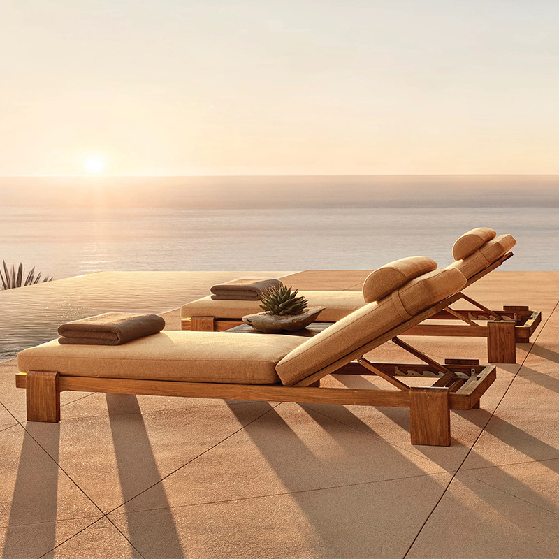 Sofá al aire libre mesa y silla combinación mesa de centro mesa y silla patio villa hotel restaurante jardín impermeable protección solar ocio nórdico