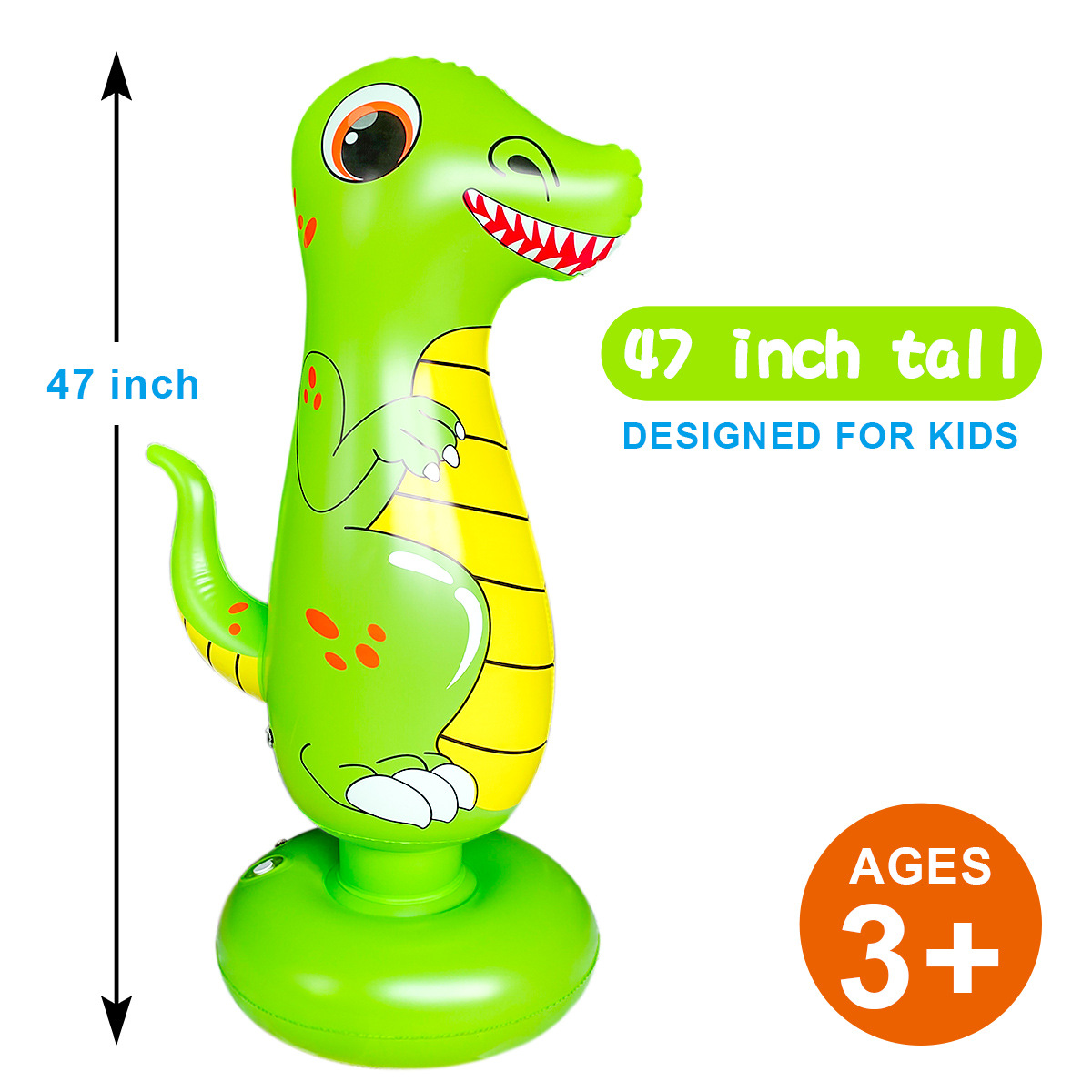 Punto de fábrica juguete de vaso inflable pared de hombre falso accesorios de entrenamiento de fútbol columna de golpe columna de boxeo inflable de dinosaurio