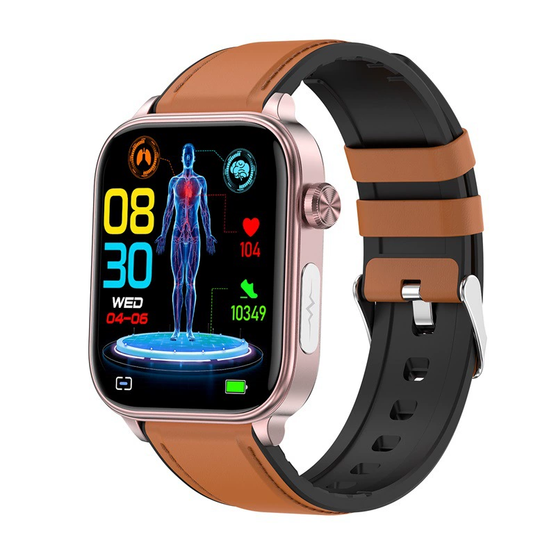 2024 New ET570 Smart Watch ECG ECG Bluetooth Call AMOLED Micrological Emotional Function